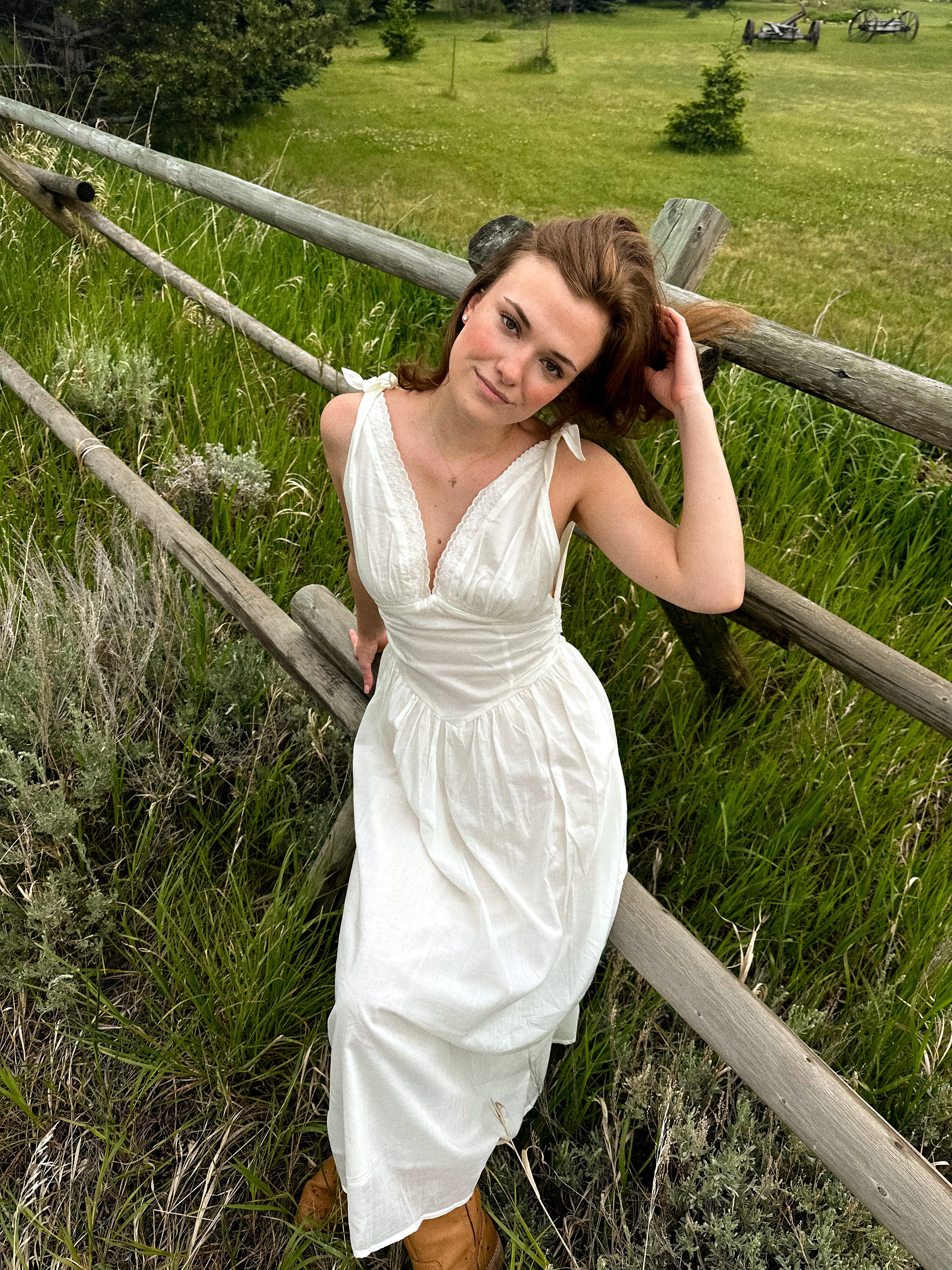 norrie maxi dress Altar'd State Norrie Maxi Dress XS Ivory Lace Long Sleeve Boho Wedding Gown Nude