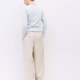 The Martina Top | Soft Brushed Wide Neck Long Sleeve