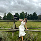 Nora Tie Shoulder Maxi Dress