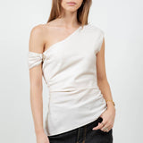 Asymmetrical Silver Detail Top