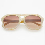 Voyager Acetate Oversized Aviator Sunglasses