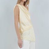 Asymmetrical Lace Detail Top