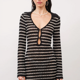 St. Barts Crochet Knit Mini Dress