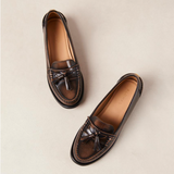 Terrane Brushed Nutmeg Brown Leather Loafers