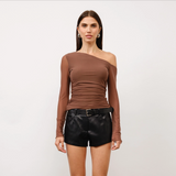 Alessia Asymmetrical Mesh Top