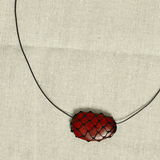 Julia Necklace in Netted Wood