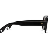Jane in Gloss Black with Brown Lens