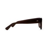 Rae Sunglasses in Gloss Brown