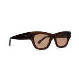Rae Sunglasses in Gloss Brown