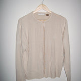 Vintage 90s Beige Cardigan