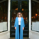 Vintage Silk & Lace Duster Robe