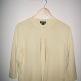 Vintage 00s Butter Yellow Tank and Cardigan Set