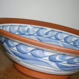 Vintage Handmade Greek-Style Serving Bowl