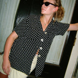 Vintage 90s Polka Dot Buttondown