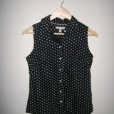 Vintage 00s Sleeveless Polka Dot Top