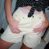 Vintage Denim Yellow Shorts