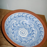 Vintage Handmade Greek-Style Serving Bowl