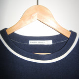 Vintage 00s Navy & White Sweater Top