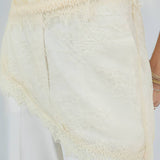 Asymmetrical Lace Detail Top