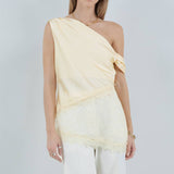 Asymmetrical Lace Detail Top