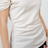 Asymmetrical Silver Detail Top