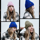 Knit Hellbeanie in Baby Pink