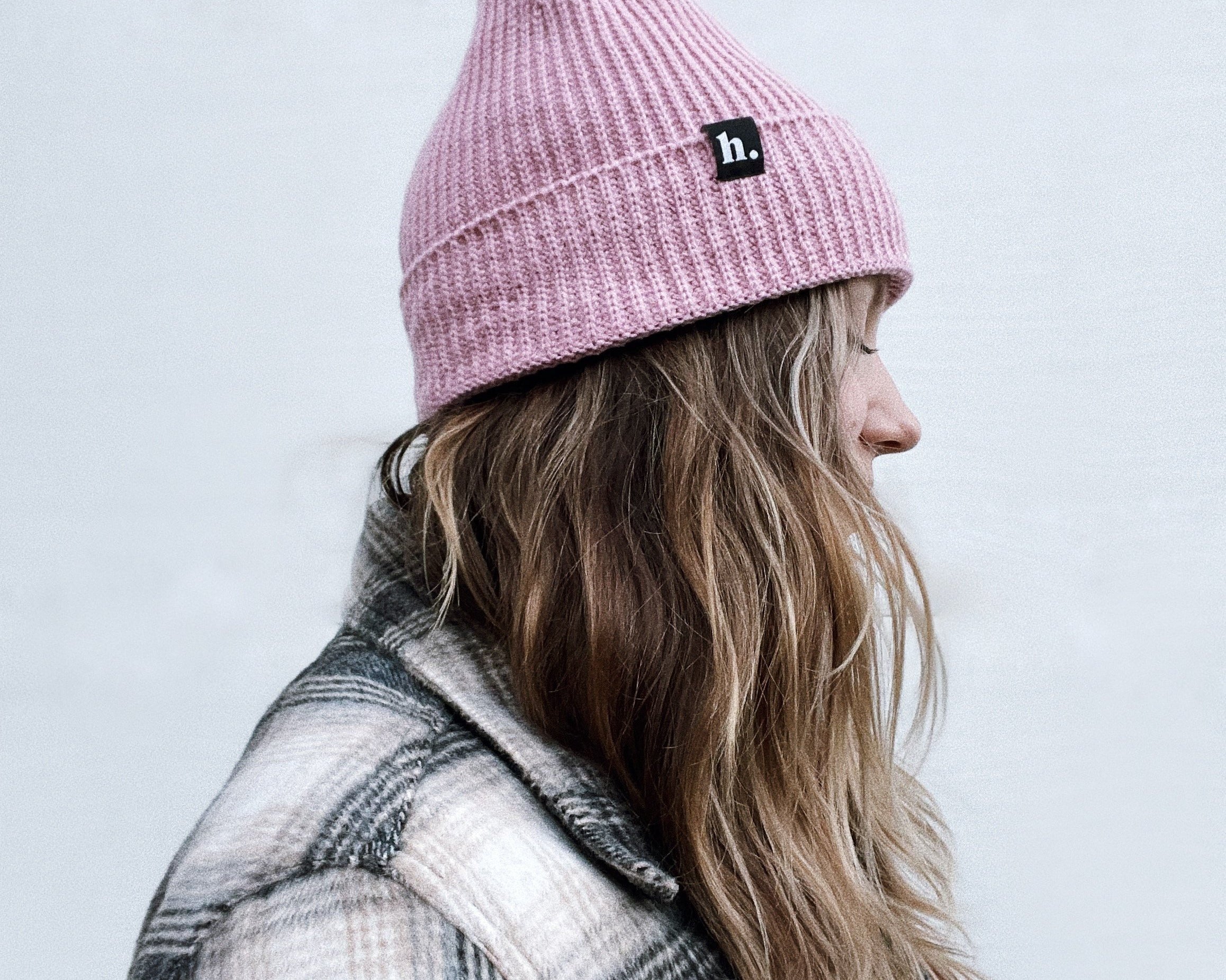 Knit Hellbeanie in Baby Pink